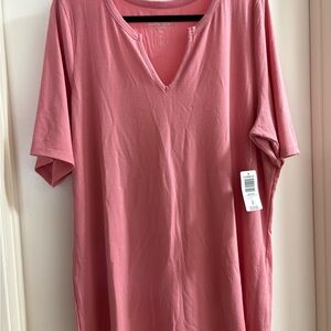 Torrid Super Soft Pink V-Neck Tee